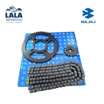 KIT DE TRANSMISION CON ORING BAJAJ NS160 FRENO TRASERO DISCO